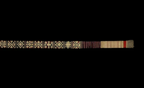 Ceremonial Waist Sash (ikak pinggang) by Minangkabau people, textile, 1801-1900