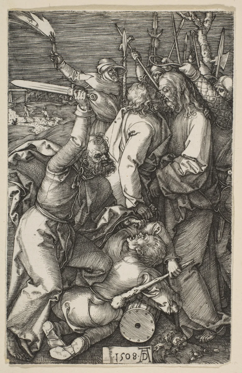 The Betrayal of Christ, from "The Passion" by Albrecht Dürer, print, 1508