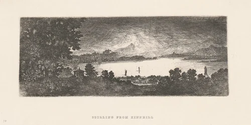 Stirling from Kinnell by John Clerk, print, 1776