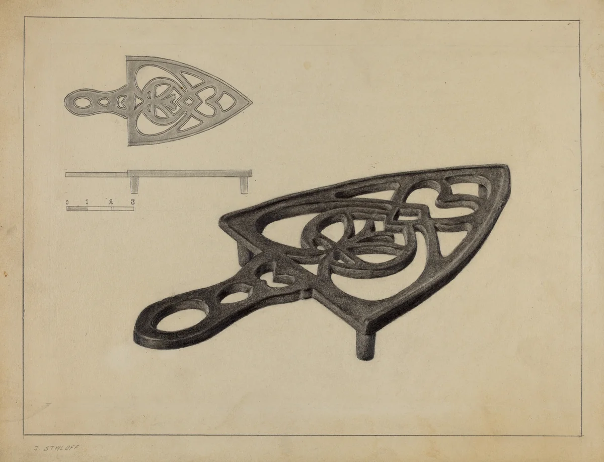 Flat Iron Holder by Jack Staloff, index of american design, 1938