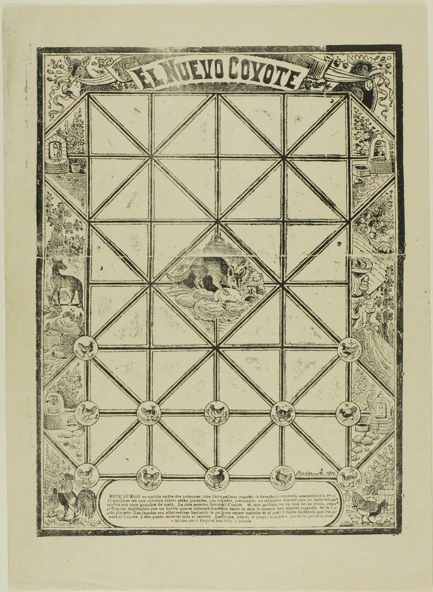 The New Coyote by José Guadalupe Posada, print, 1911