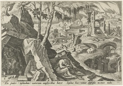 Lot en zijn dochters by Philips Galle, print, 1569