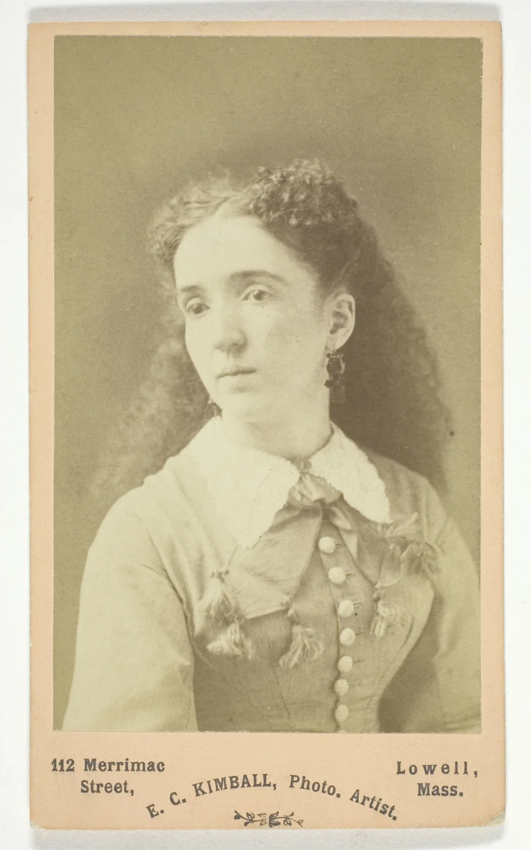 Untitled (Portrait of Woman) by E. C. Kimball, photograph, 1850-1899