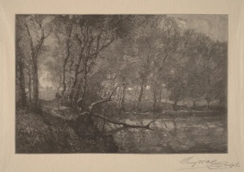 The Mill Pond by Henry Wolf, print, 1902
