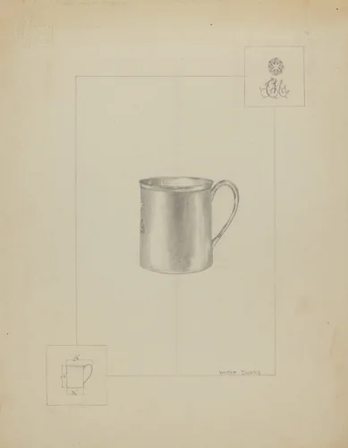 Silver Cup by Hester Duany, index of american design, 1936