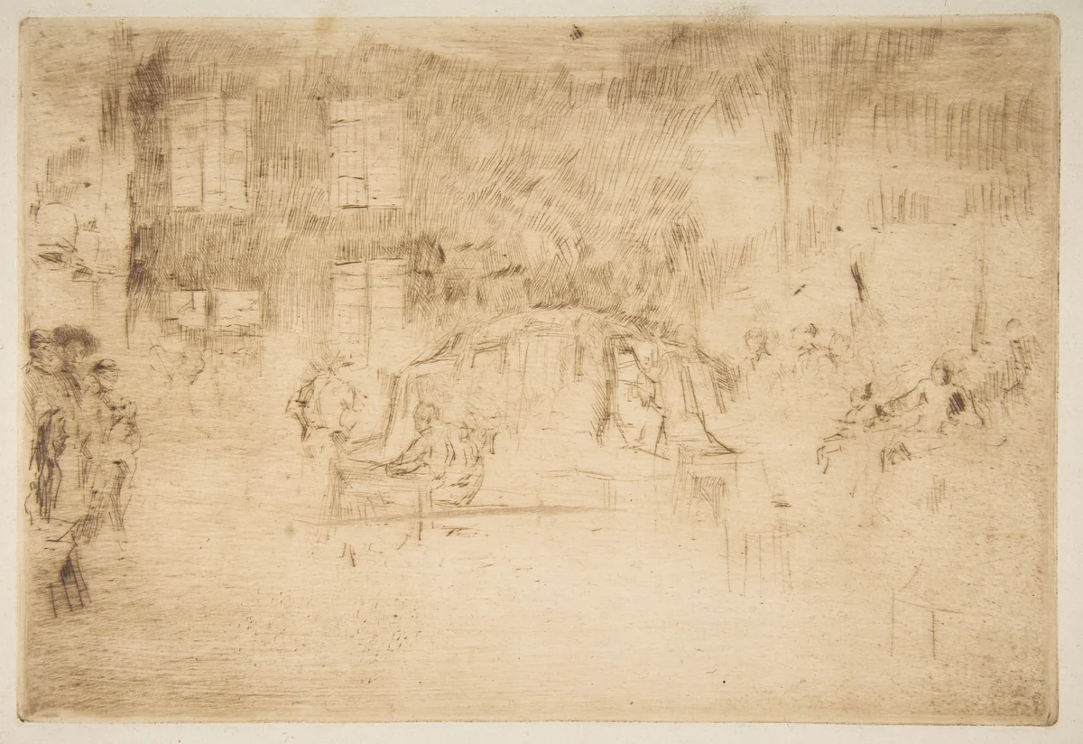 Glass Furnace: Murano (Murano – Glass Furnace) by James McNeill Whistler, print, 1879-1880