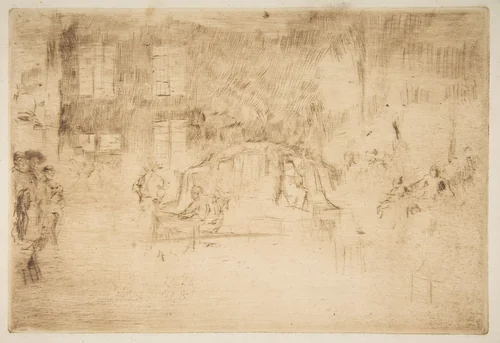 Glass Furnace: Murano (Murano – Glass Furnace) by James McNeill Whistler, print, 1879-1880