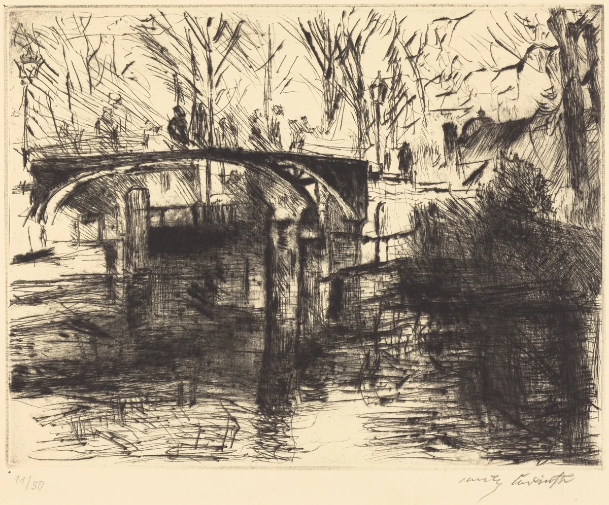 Aus dem Tiergarten (View of the Tiergarten) by Lovis Corinth, print, 1920