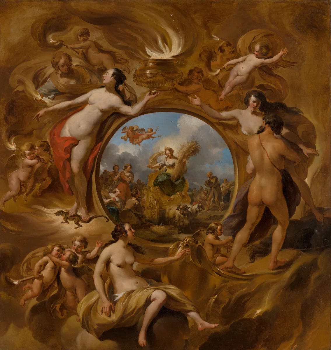 Allegory of Summer by Nicolaes Pietersz Berchem, painting, 1670