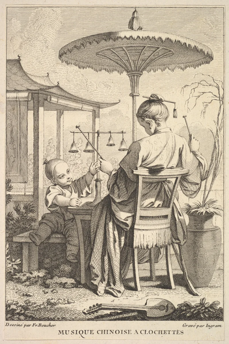 Chinese Bell Music by John Ingram, print, 1741-1763