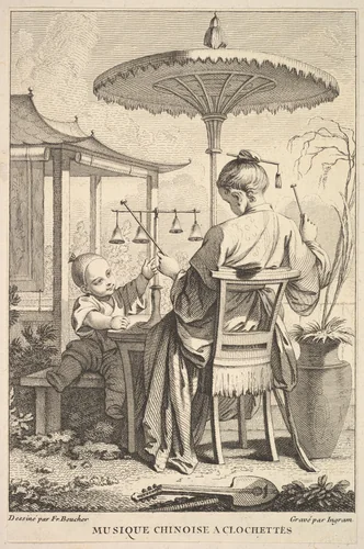Chinese Bell Music by John Ingram, print, 1741-1763