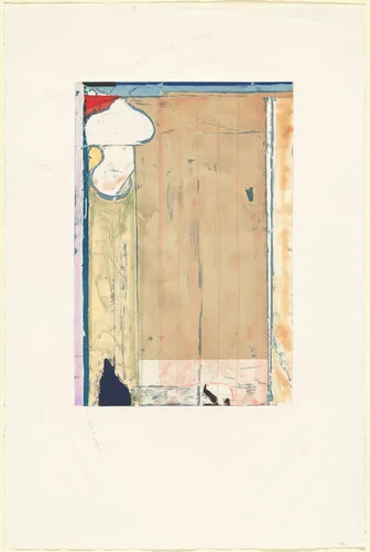Touched Red [working proof 4] by Richard Diebenkorn, print, 1991