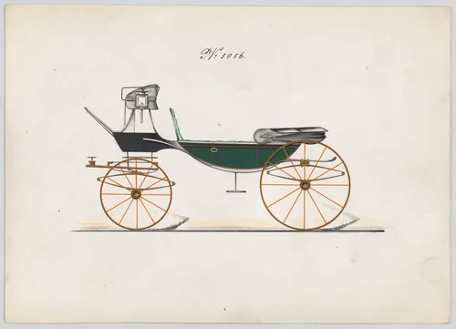 Vis-à-vis #3056 by Brewster & Co., drawing, 1874