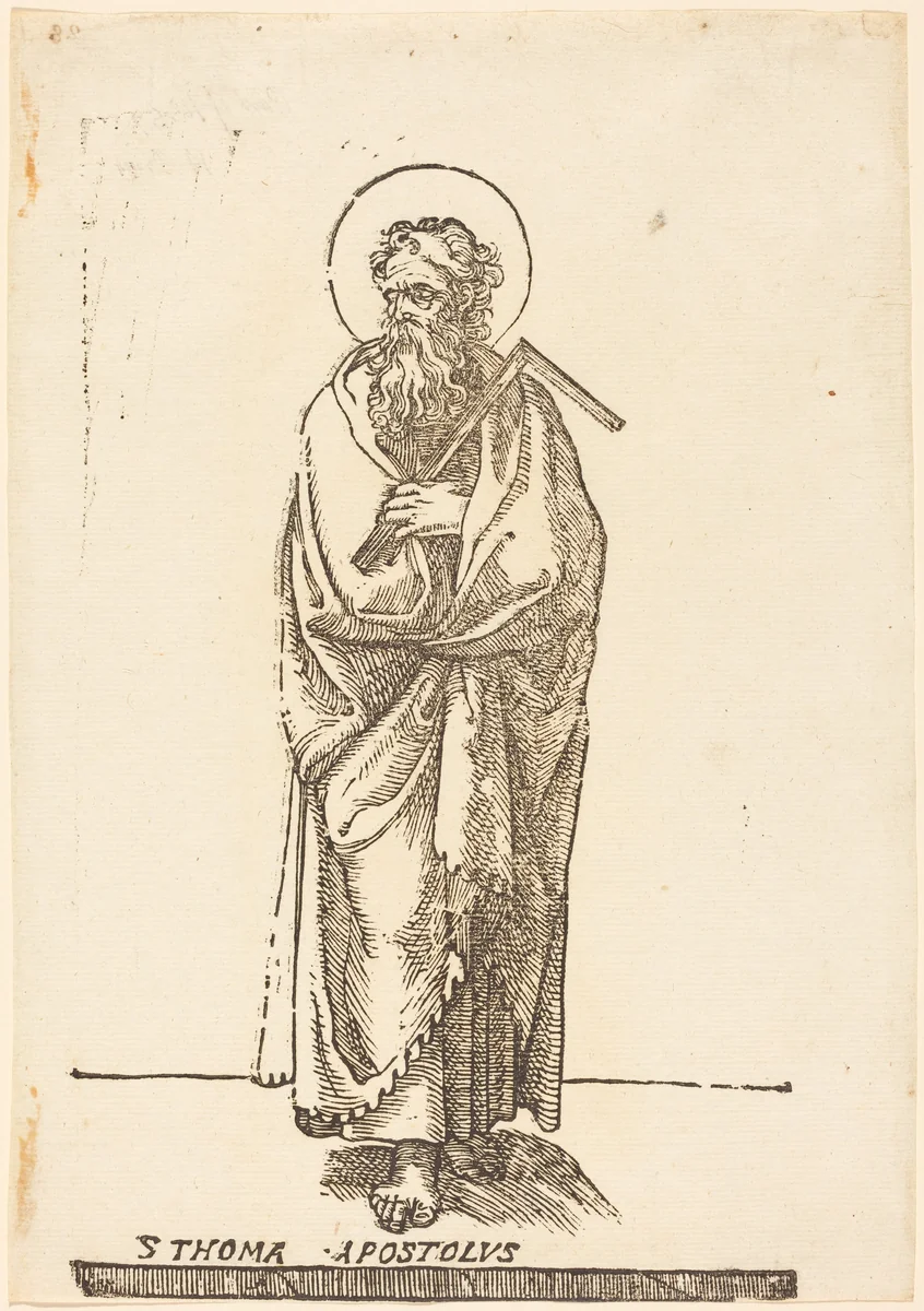 Saint Thomas by Jacques Stella, print, 1596-1657