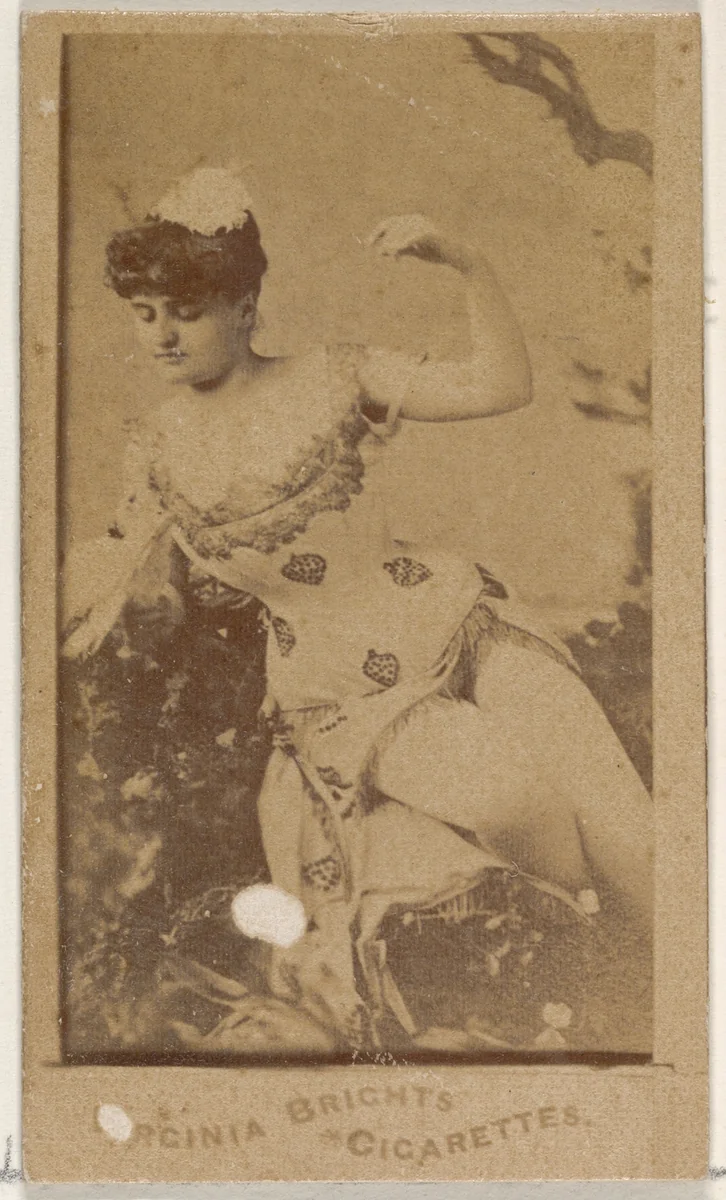 From the Actors and Actresses series (N45, Type 4) for Virginia Brights Cigarettes by Allen & Ginter, photograph, 1885-1891