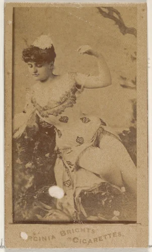 From the Actors and Actresses series (N45, Type 4) for Virginia Brights Cigarettes by Allen & Ginter, photograph, 1885-1891