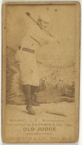 Walter Robert "Walt" Wilmot, Left Field, Washington Nationals, from the Old Judge series (N172) for Old Judge Cigarettes by Goodwin & Company, photograph, 1887