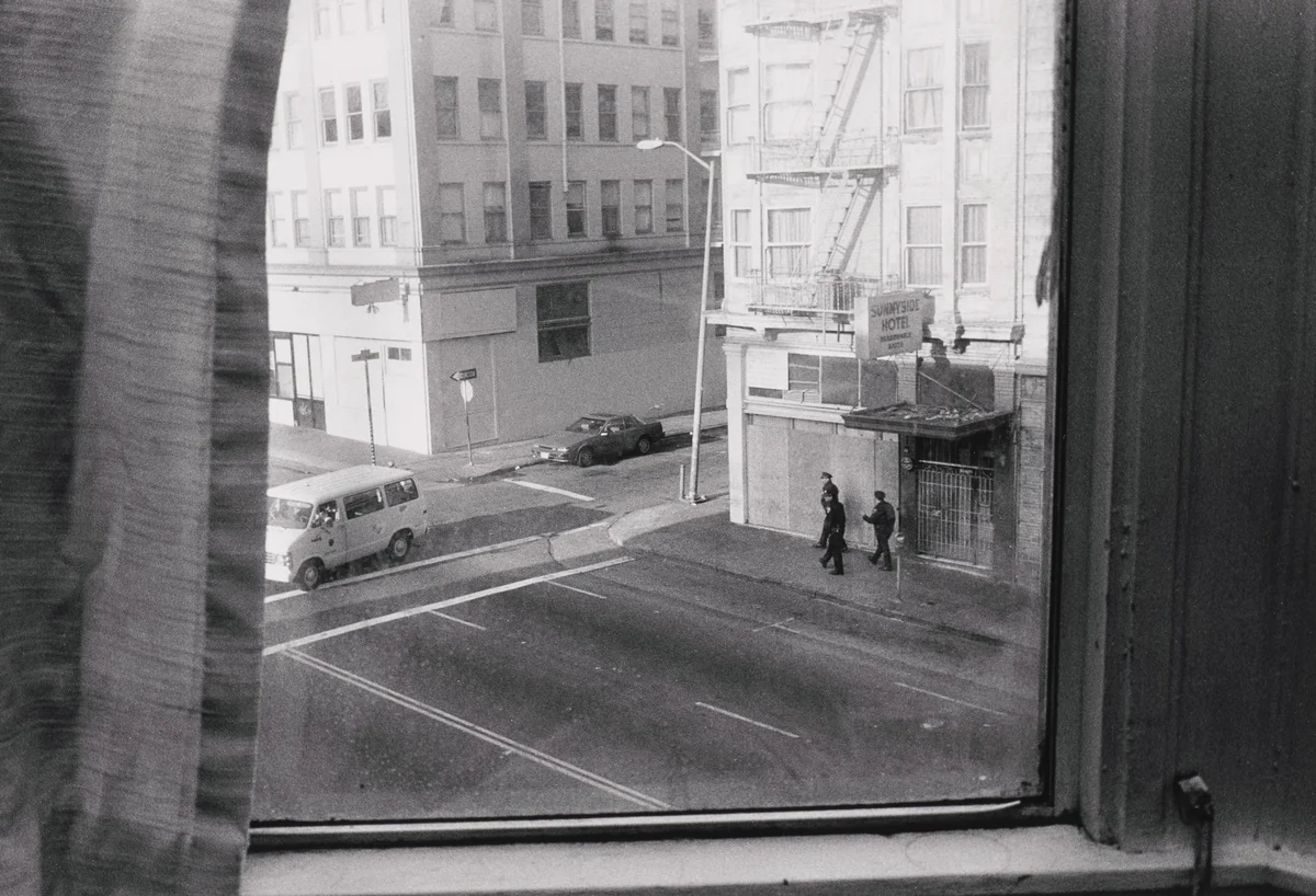 View From Room 114, Pontiac Hotel by Jim Goldberg, photograph, 1992