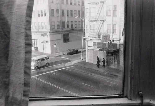 View From Room 114, Pontiac Hotel by Jim Goldberg, photograph, 1992