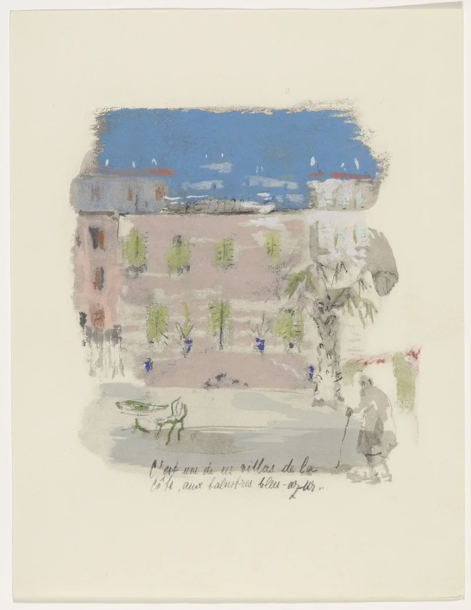 Duplicate of plate (page 13) from Mille Regrets (A Thousand Regrets) by Christian Bérard, illustrated book, 1947