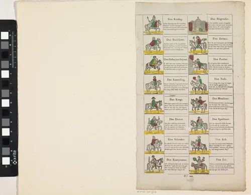 Driekoningenbriefjes by Philippus Jacobus Brepols, print, 1800-1833
