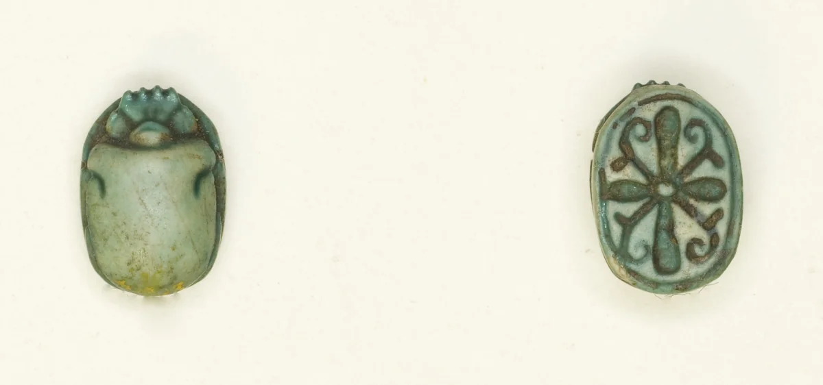 Scarab: Cross Pattern by Egyptian, other, -1650--1550