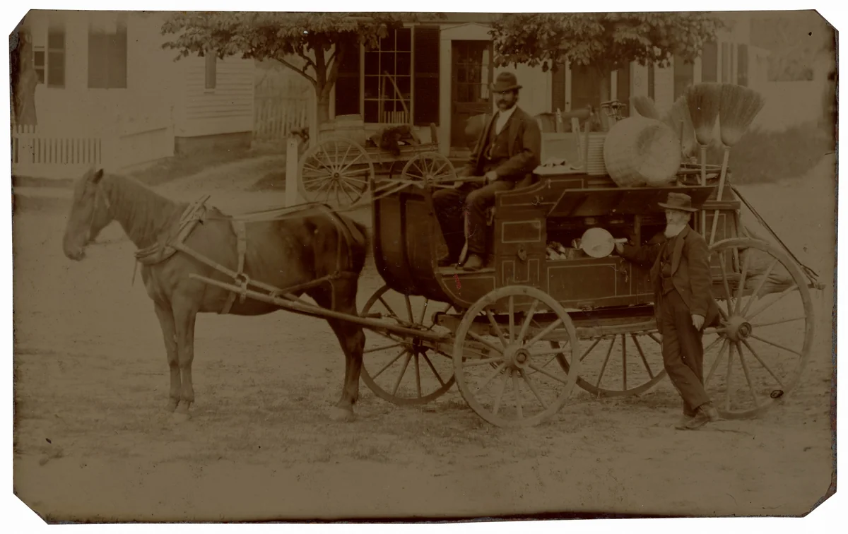 Portrait of a Yankee Peddler by American 19th Century, photograph, 1840-1899