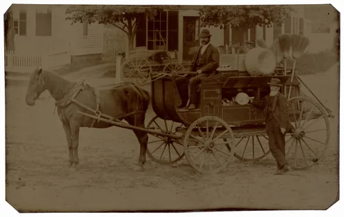 Portrait of a Yankee Peddler by American 19th Century, photograph, 1840-1899