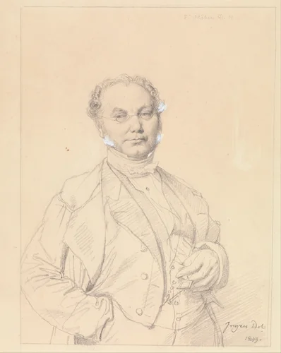 Dr. François Mêlier by Jean-Auguste-Dominique Ingres, drawing, 1849