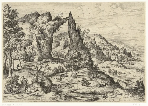 Juda en Tamar by Unknown, print, 1551-1558