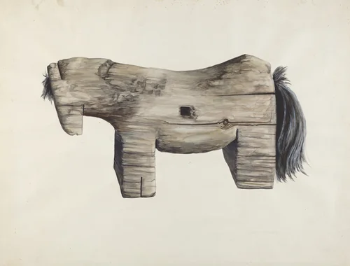 Horse by Einar Heiberg, index of american design, 1935-1942