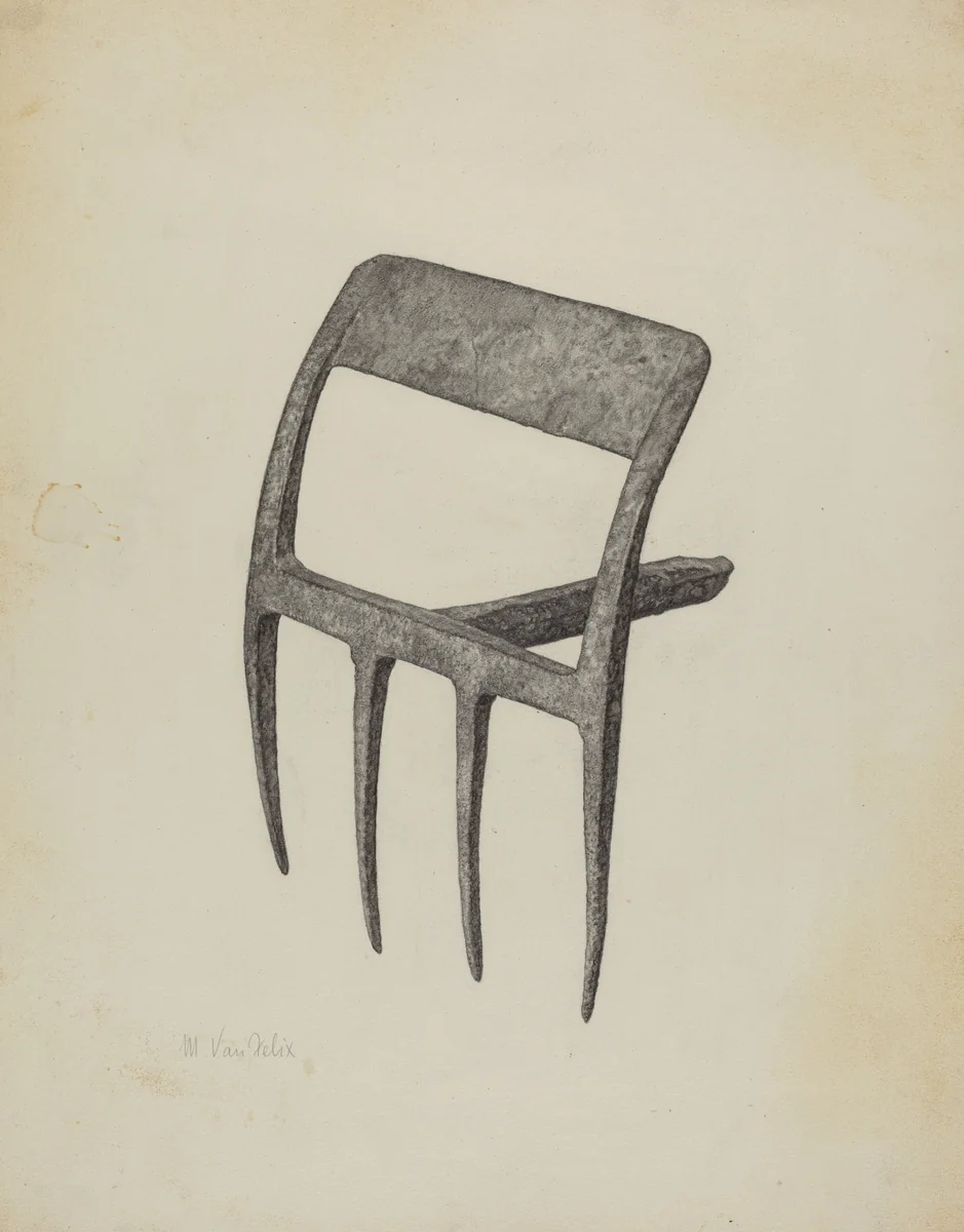 Pa. German Hoe by Maurice Van Felix, index of american design, 1941