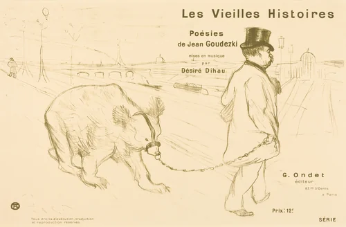 Les Vieilles Histoires (cover/frontispiece) by Henri de Toulouse-Lautrec, print, 1893