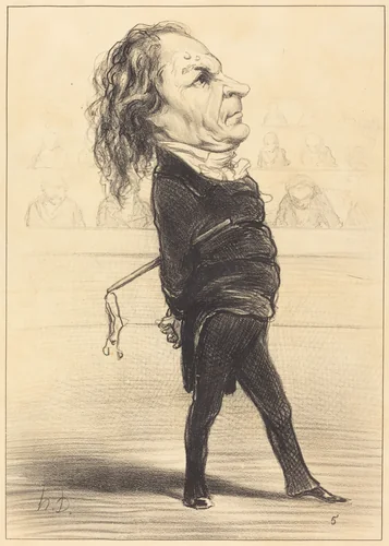Alex. Thomas Marie by Honoré Daumier, print, 1849