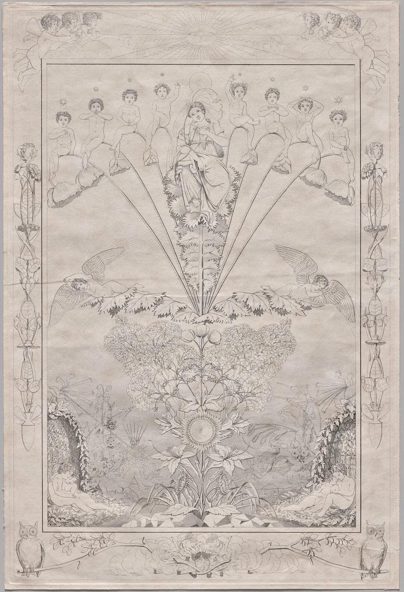 Night by Philipp Otto Runge, print, 1803-1805