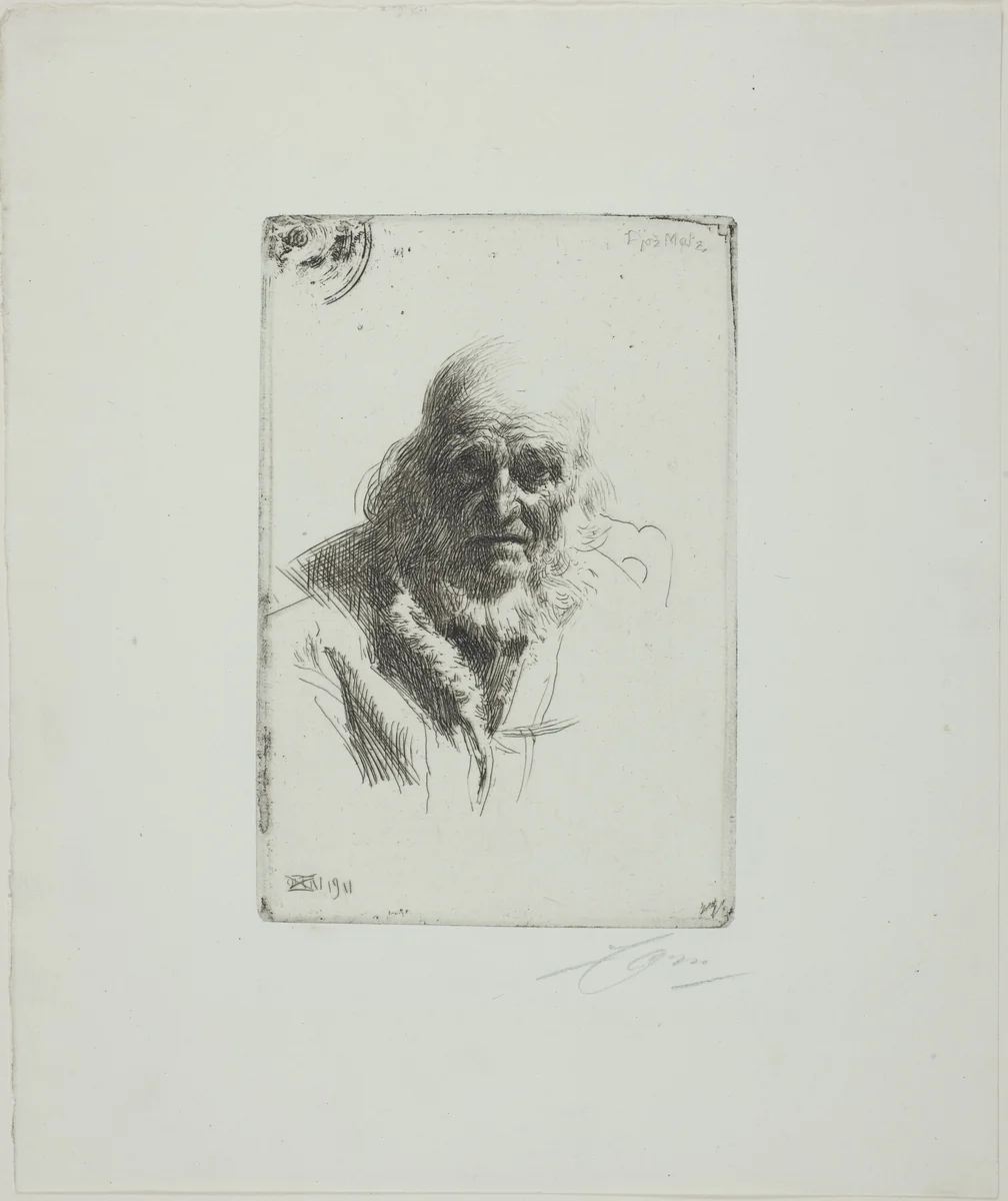 Djos Mats by Anders Zorn, print, 1911