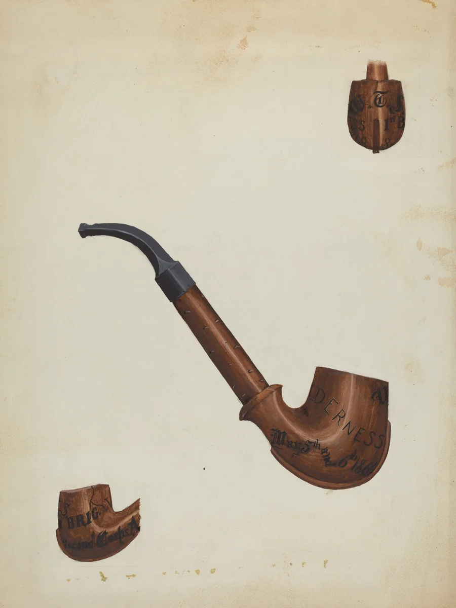 Pipe by Mabel Ritter, index of american design, 1936