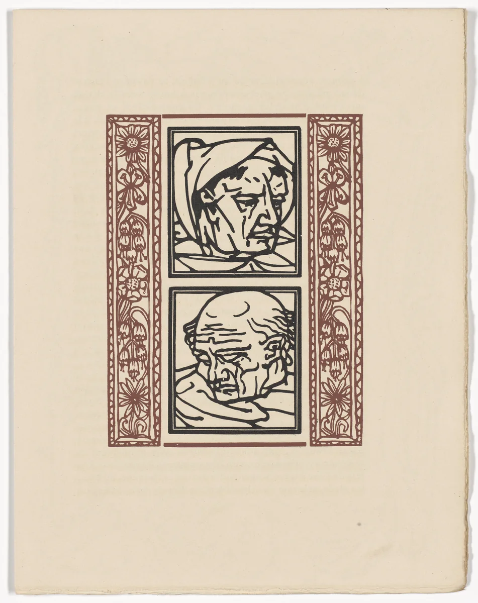 Plate (page 313) from Les Petites Fleurs de St. François (The Little Flowers of St. Francis) by Émile Bernard, illustrated book, 1928