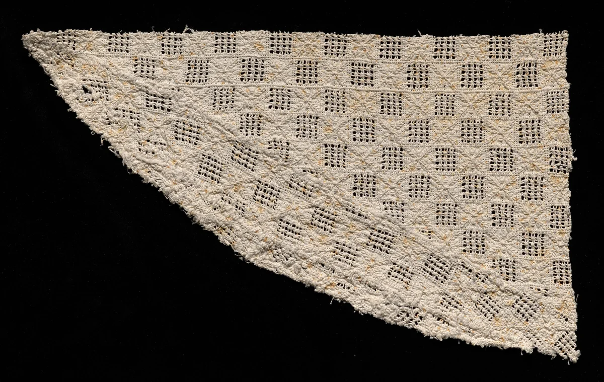 Fragment of Needlepoint (Cutwork) Lace by Unknown, textile, 1500-1599