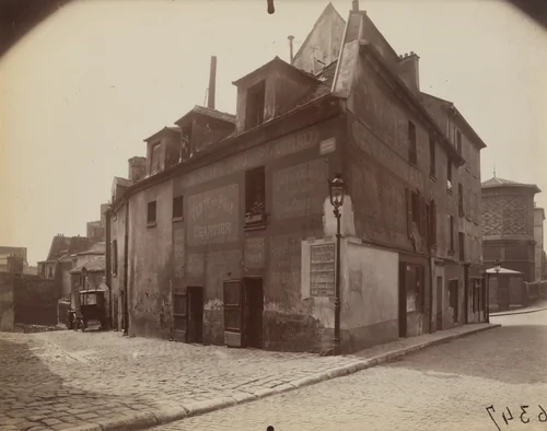 Montmartre, un coin De l'impasse Traînée by Eugène Atget, photograph, 1922