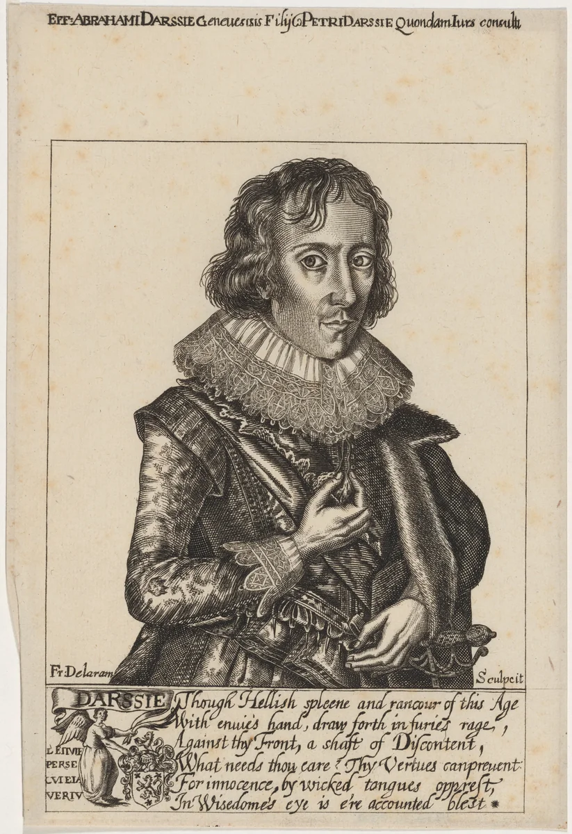 Abraham Darssie by Francis Delaram, print, 1590-1627