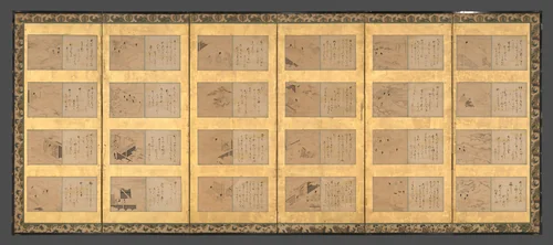 Forty-nine scenes from the Tales of Ise by Satomura Genchin, painting, 1634-1666