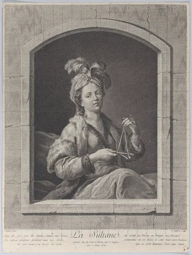 La Sultane by J. F. G. Colson, print, 1755-1795