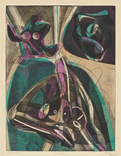 Night and Day by Stanley William Hayter, print, 1951-1954