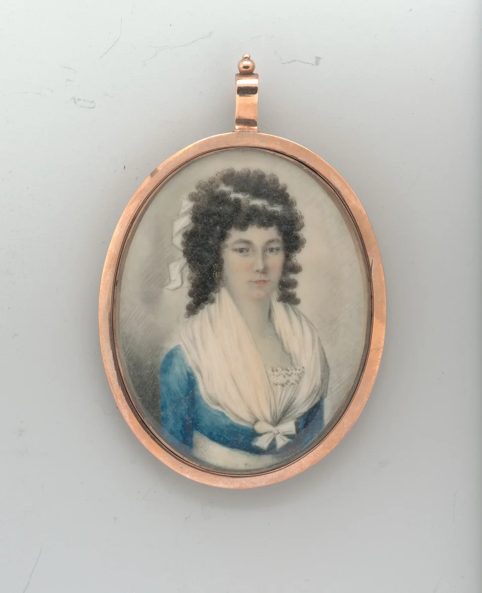 Portrait of a Lady by Lawrence Sully, artwork, 1790-1800