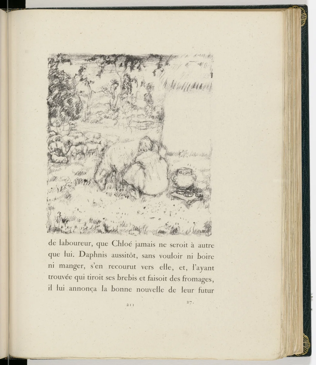 In-text plate (page 211) from Daphnis et Chloé by Pierre Bonnard, illustrated book, 1902
