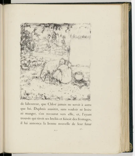 In-text plate (page 211) from Daphnis et Chloé by Pierre Bonnard, illustrated book, 1902