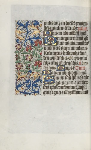Book of Hours (Use of Rouen): fol. 100v by Master of the Geneva Latini, book, 1465-1475