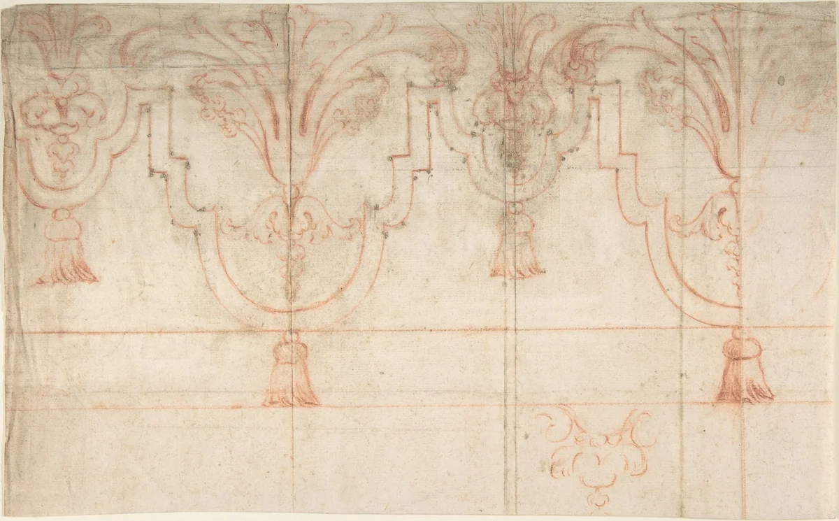 Design for a Baldachin by anonymous, drawing, 1700-1799