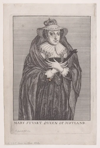 Mary, Queen of Scots by Richard Gaywood, print, 1655